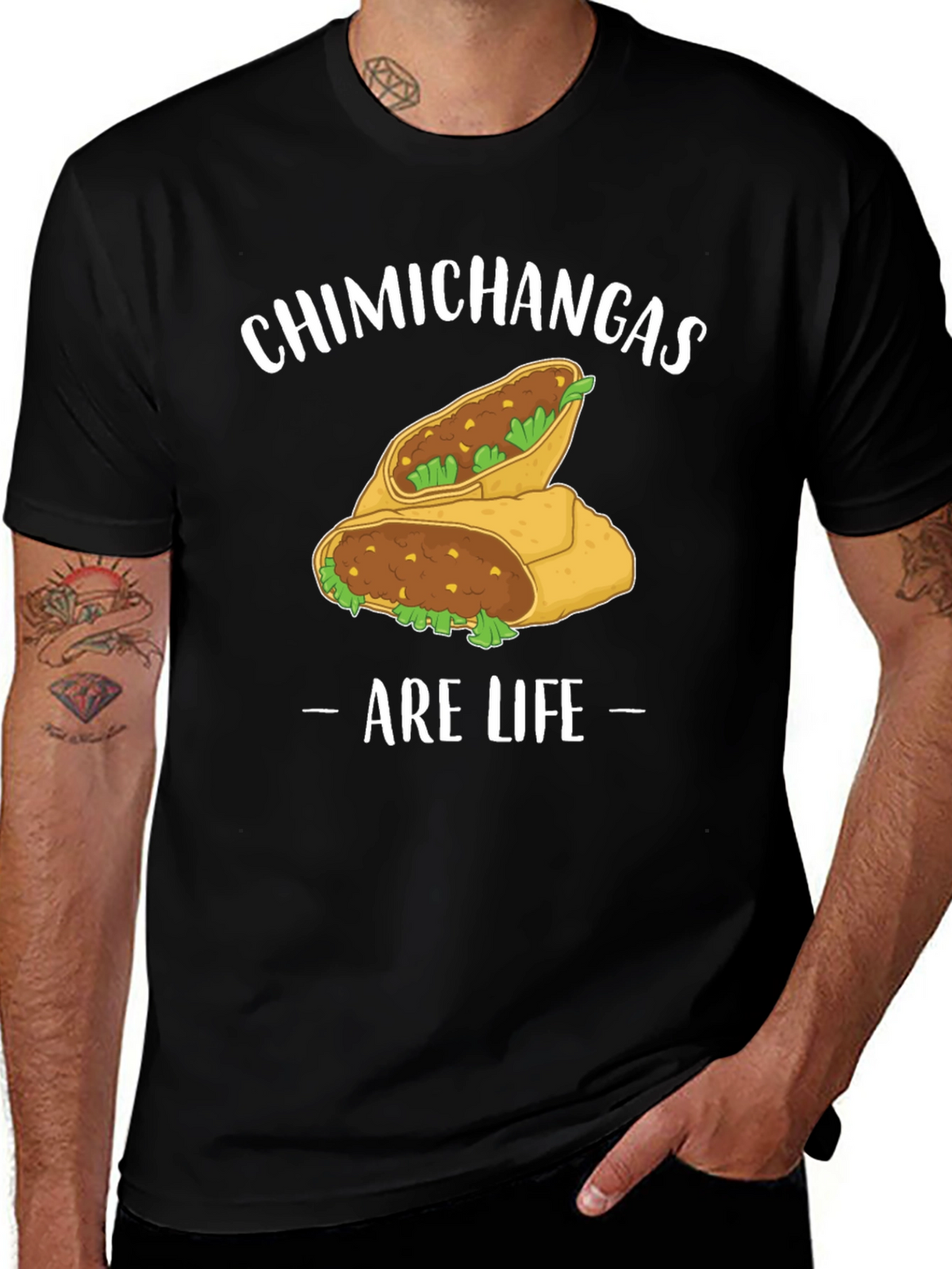 Chimichangas Are Life Graphic T-Shirt