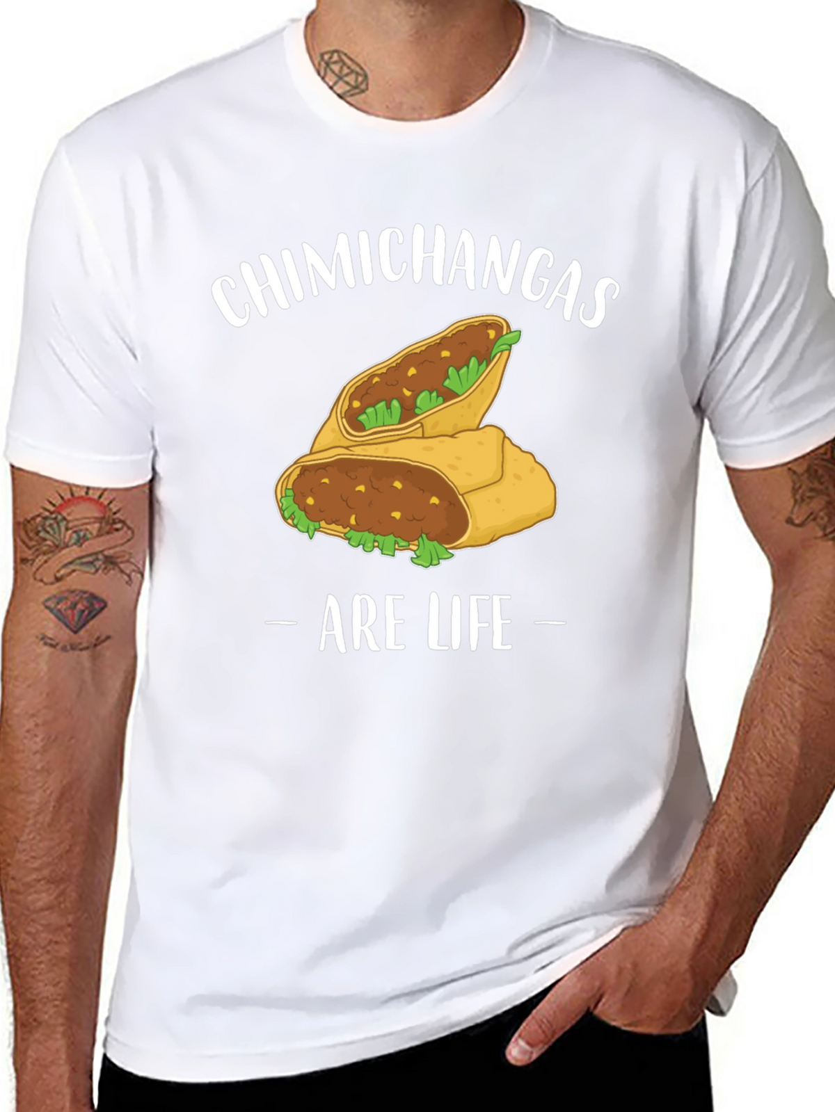 Chimichangas Are Life Graphic T-Shirt