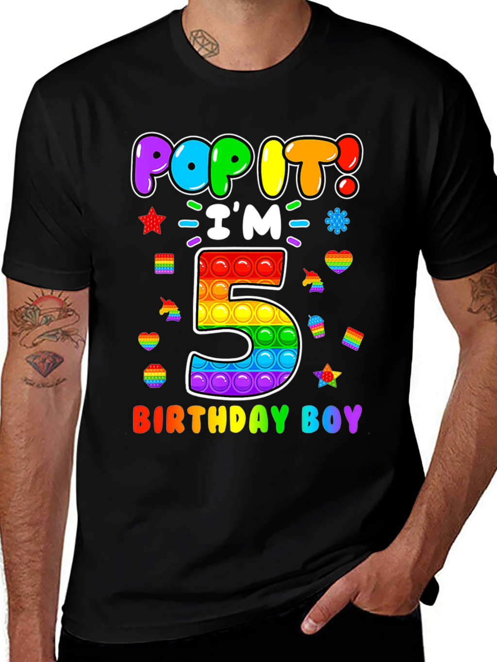 Pop It Birthday Boy 5 T-Shirt