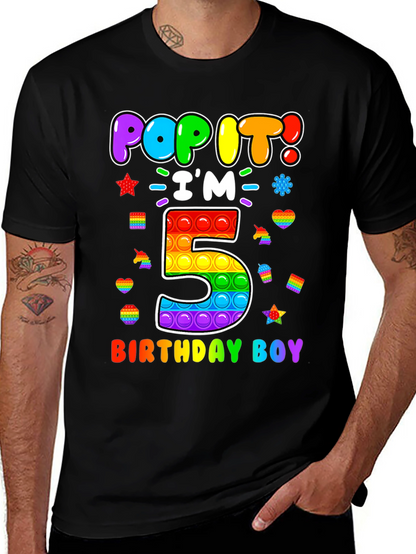 Pop It Birthday Boy 5 T-Shirt