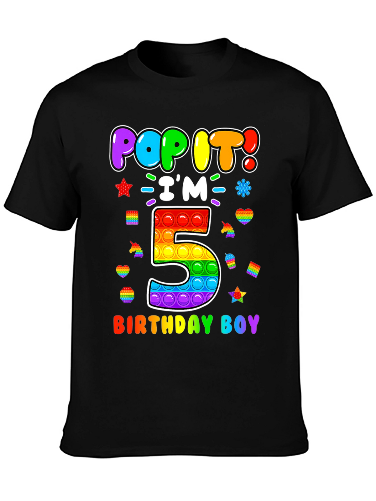 Pop It Birthday Boy 5 T-Shirt