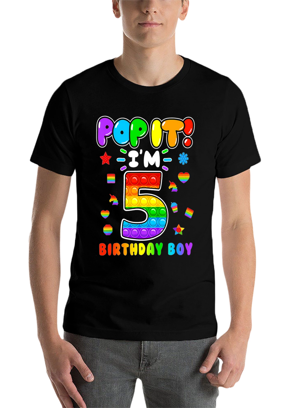 Pop It Birthday Boy 5 T-Shirt