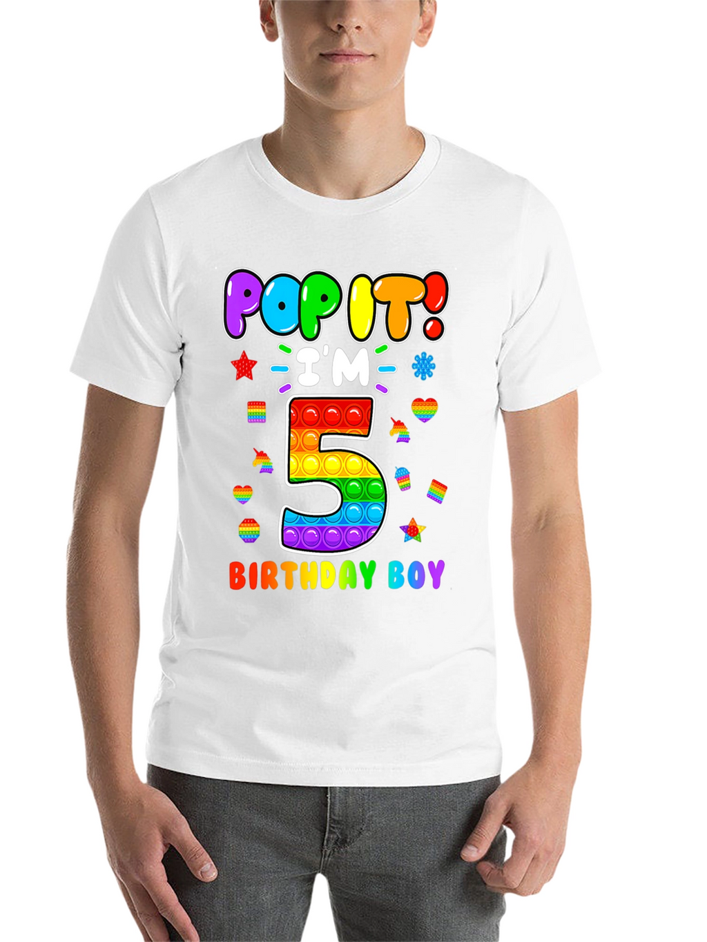 Pop It Birthday Boy 5 T-Shirt