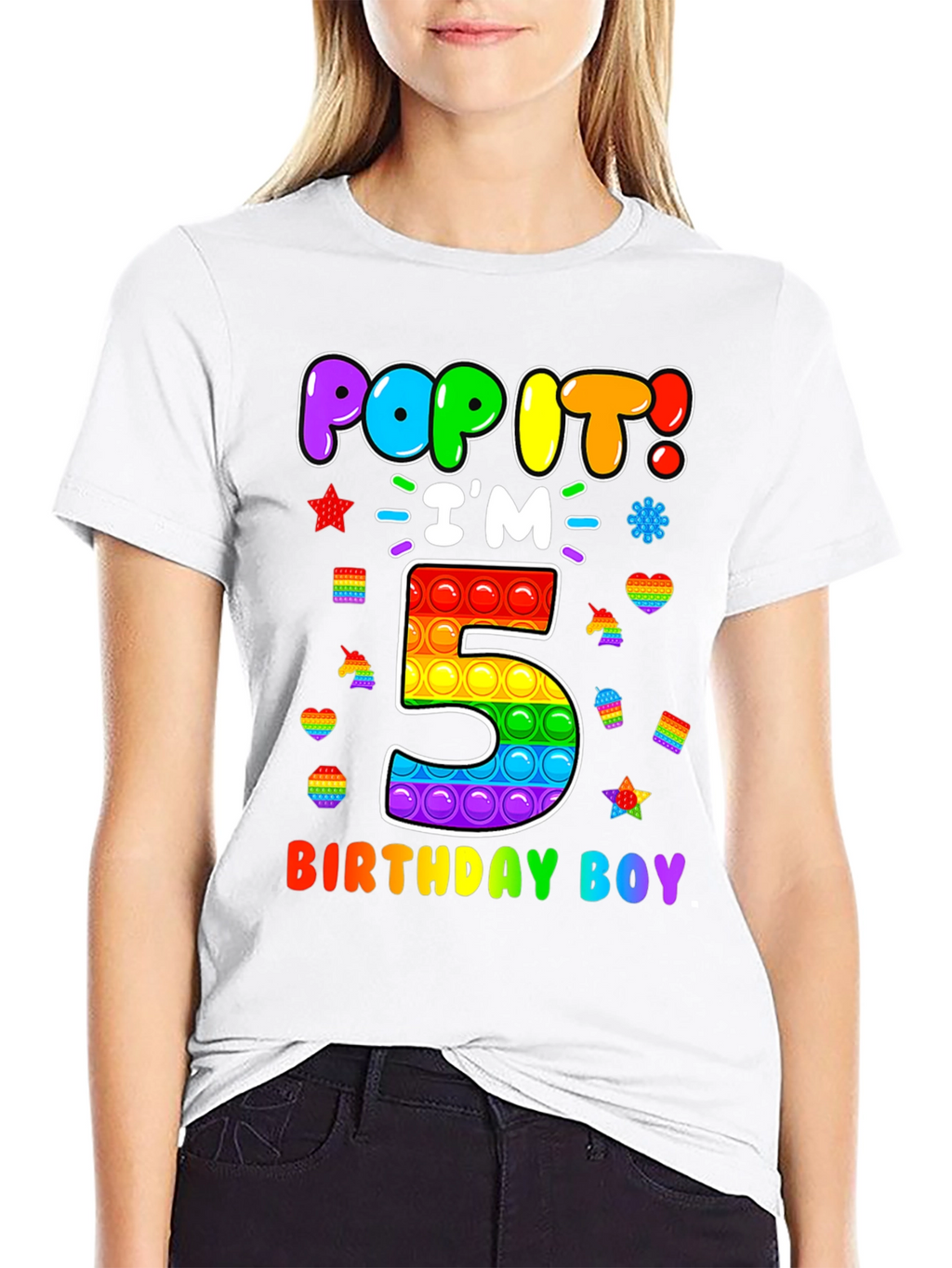 Pop It Birthday Boy 5 T-Shirt