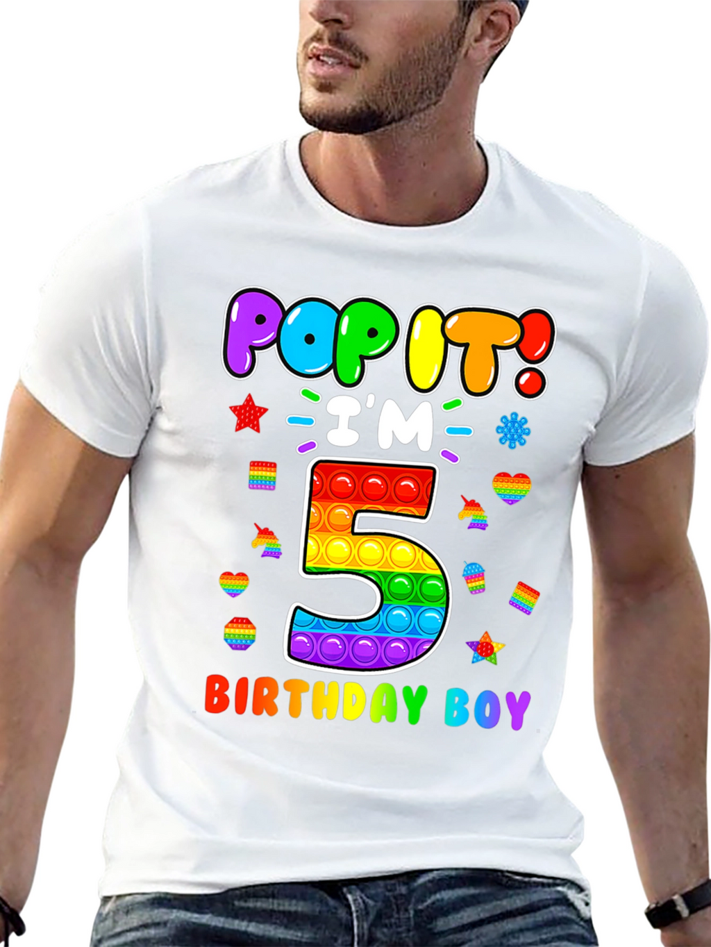 Pop It Birthday Boy 5 T-Shirt