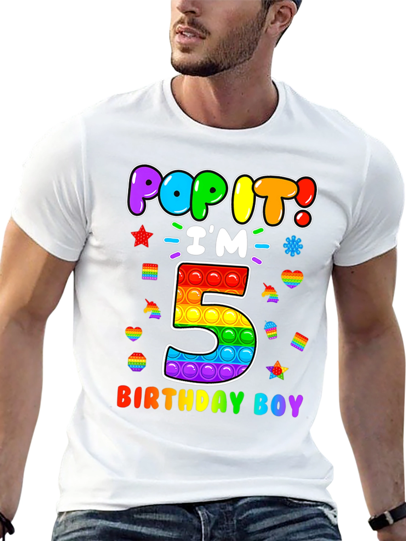 Pop It Birthday Boy 5 T-Shirt