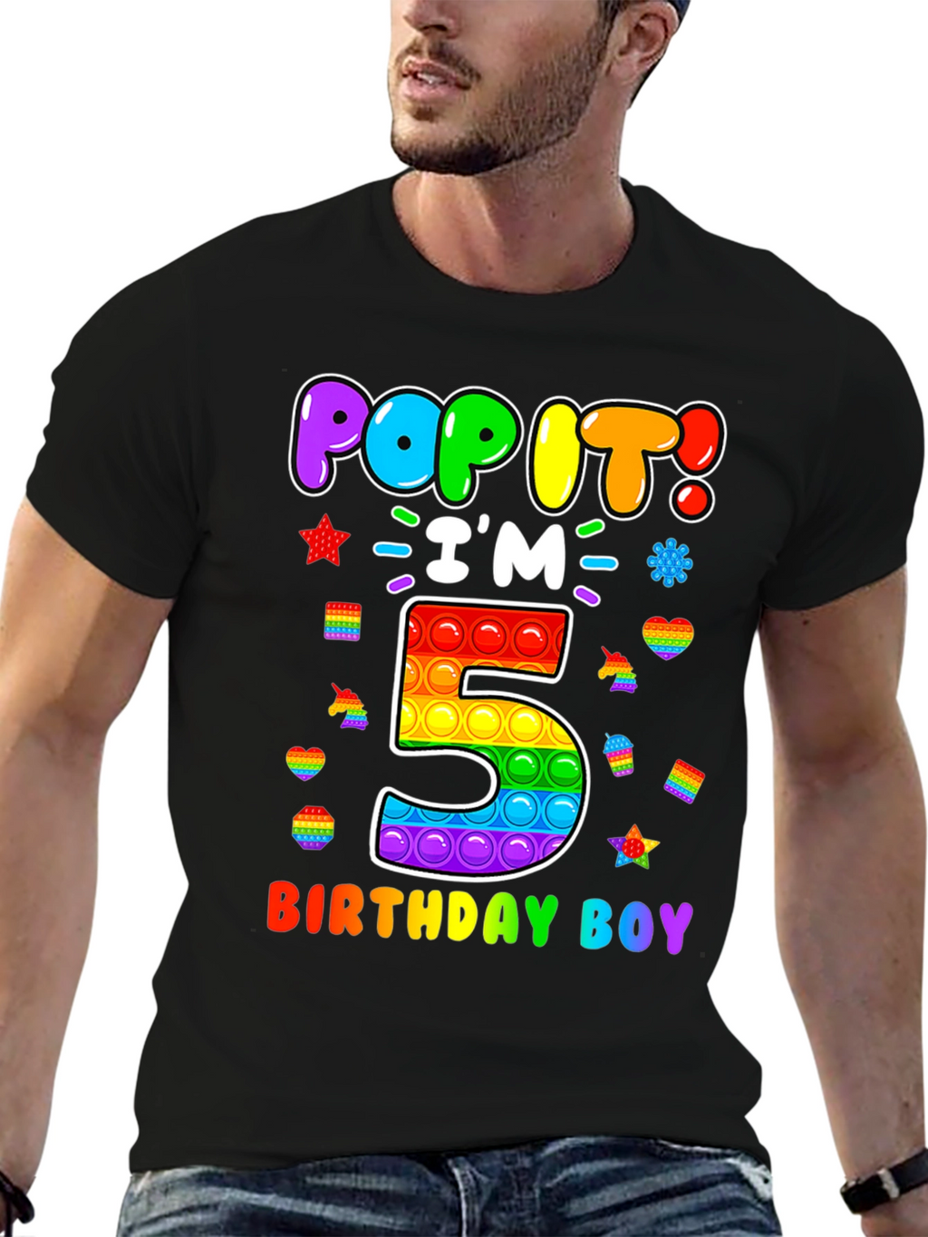 Pop It Birthday Boy 5 T-Shirt