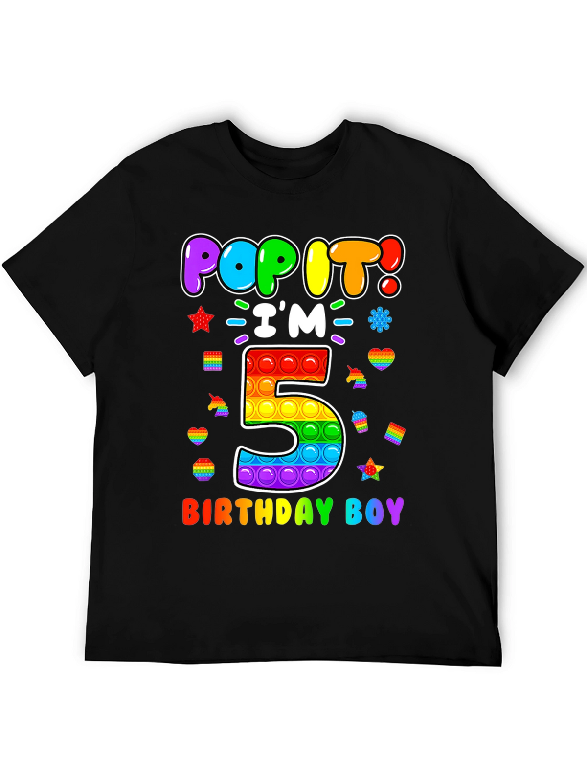 Pop It Birthday Boy 5 T-Shirt