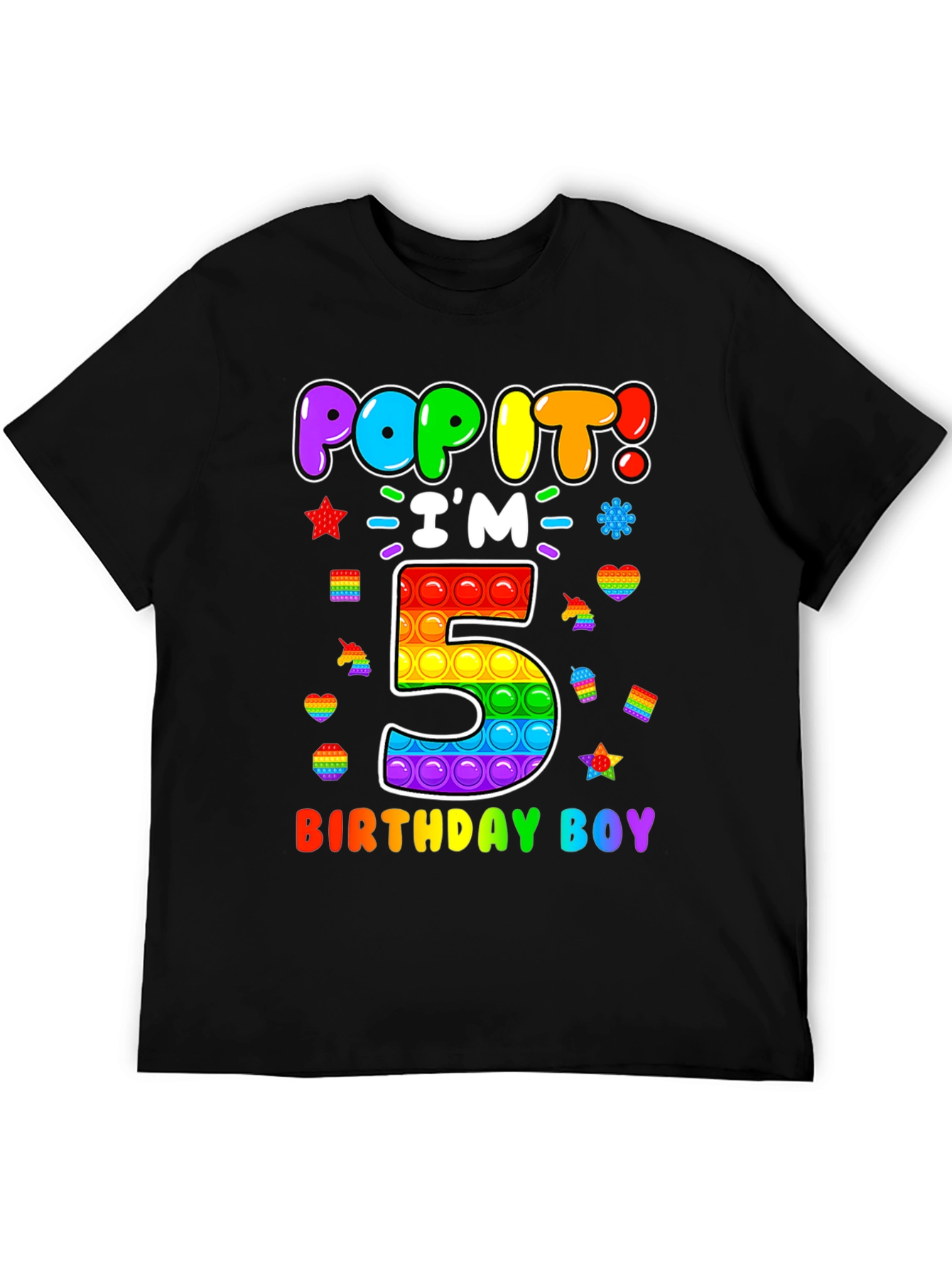 Pop It Birthday Boy 5 T-Shirt