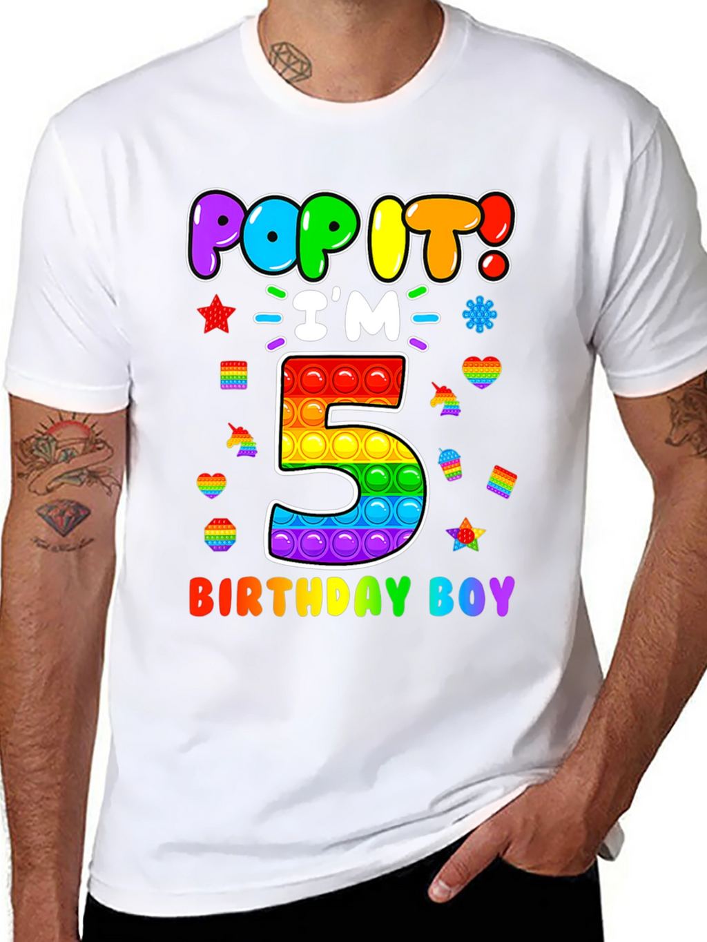 Pop It Birthday Boy 5 T-Shirt