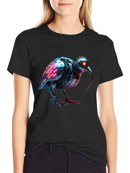 Robotic Kiwi Bird Graphic Tee