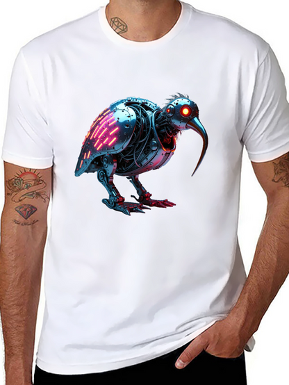 Robotic Kiwi Bird Graphic Tee