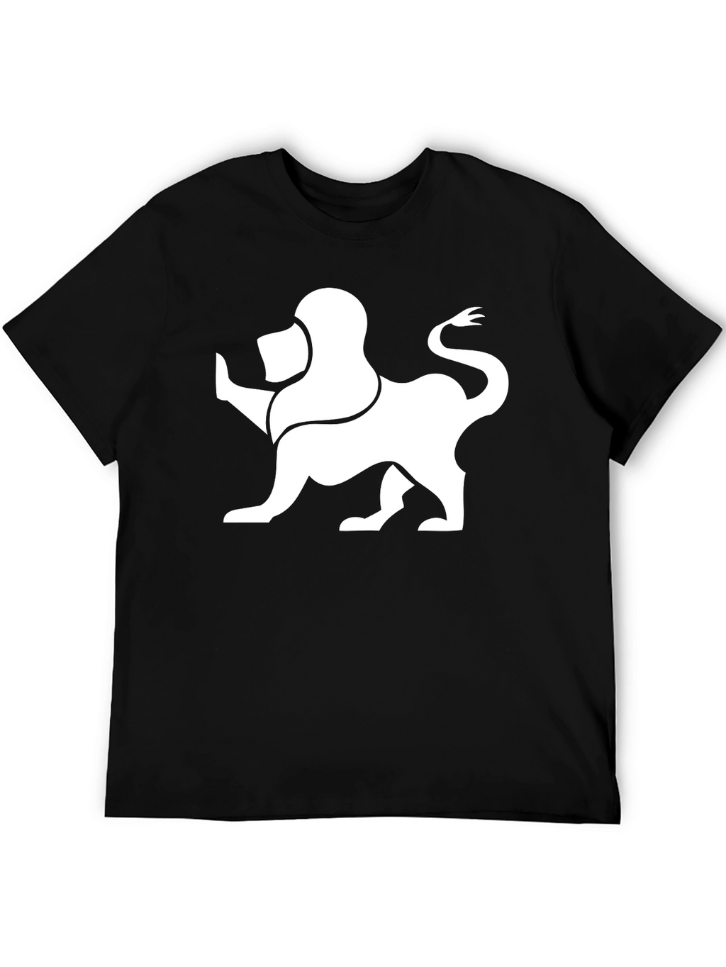 Lion Graphic Tee - Modern Black T-Shirt