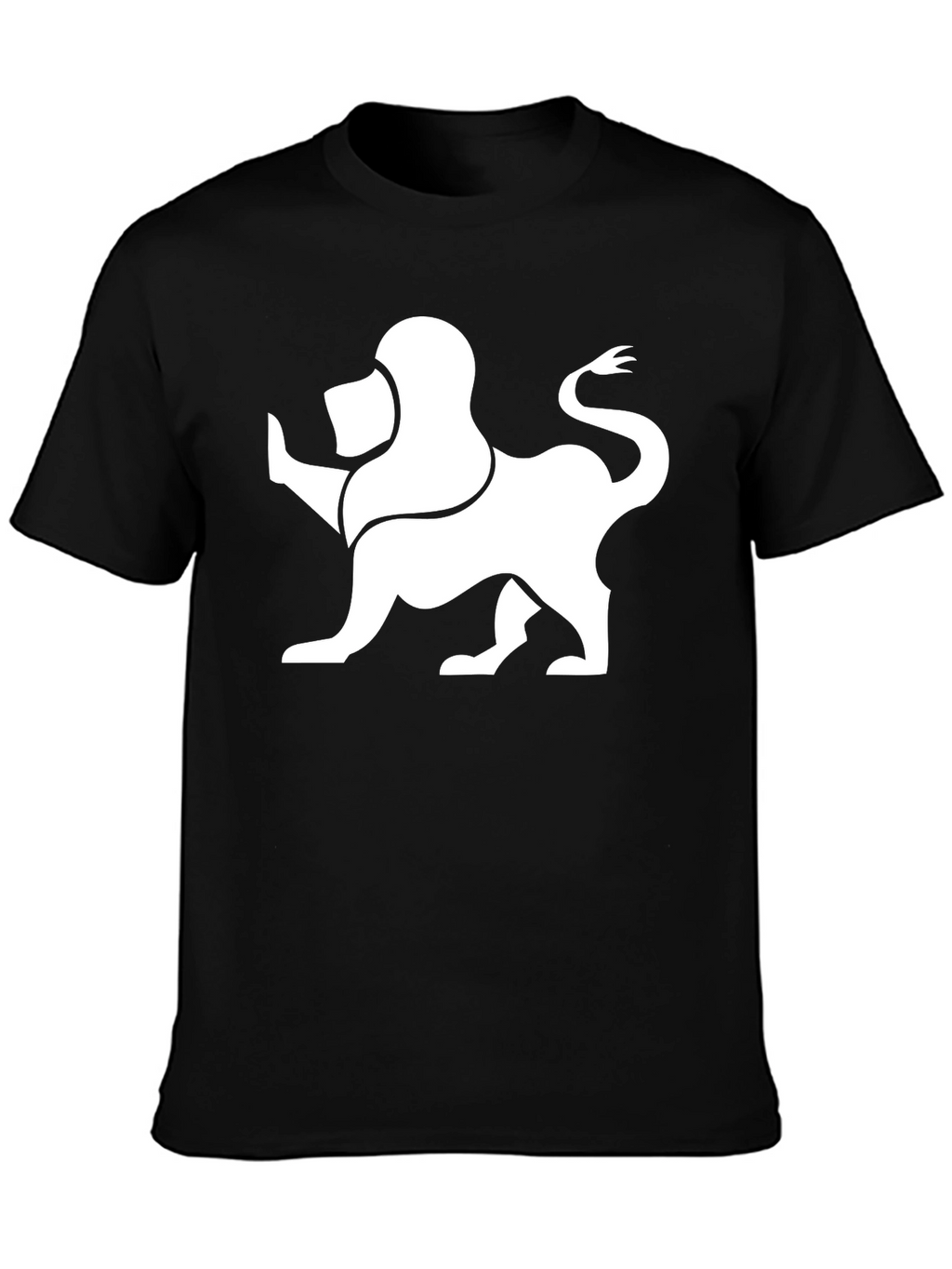 Lion Graphic Tee - Modern Black T-Shirt