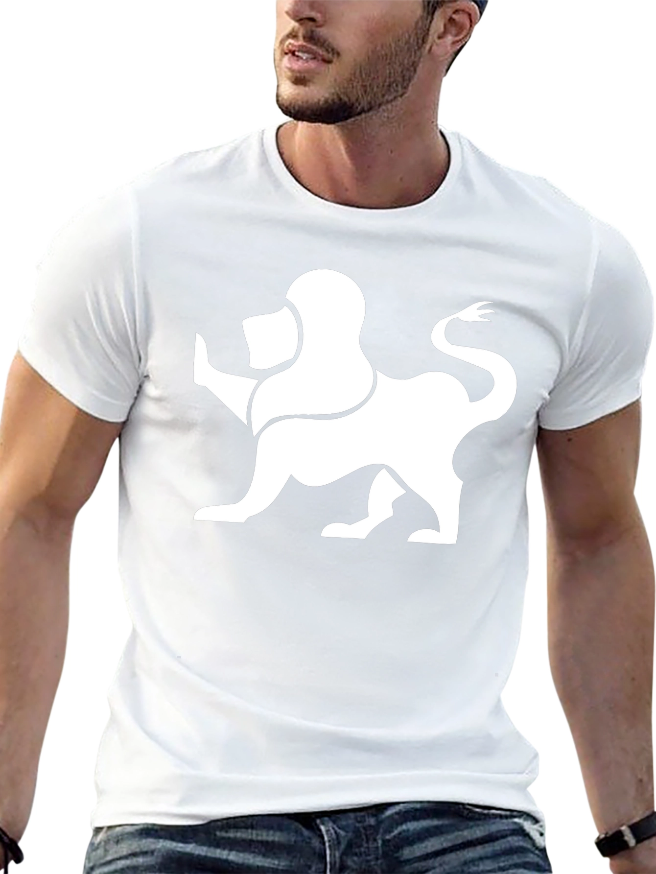 Lion Graphic Tee - Modern Black T-Shirt