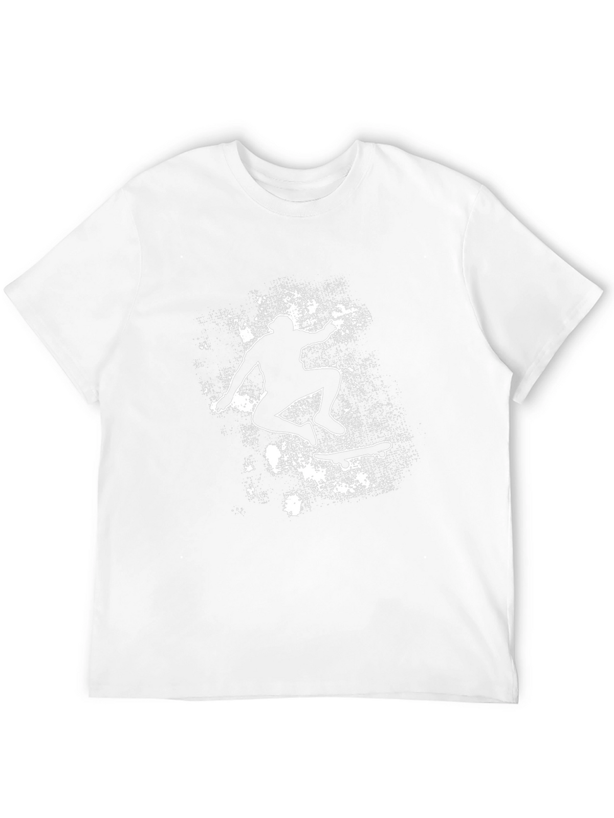 Skateboarding Silhouette Graphic Tee - Black