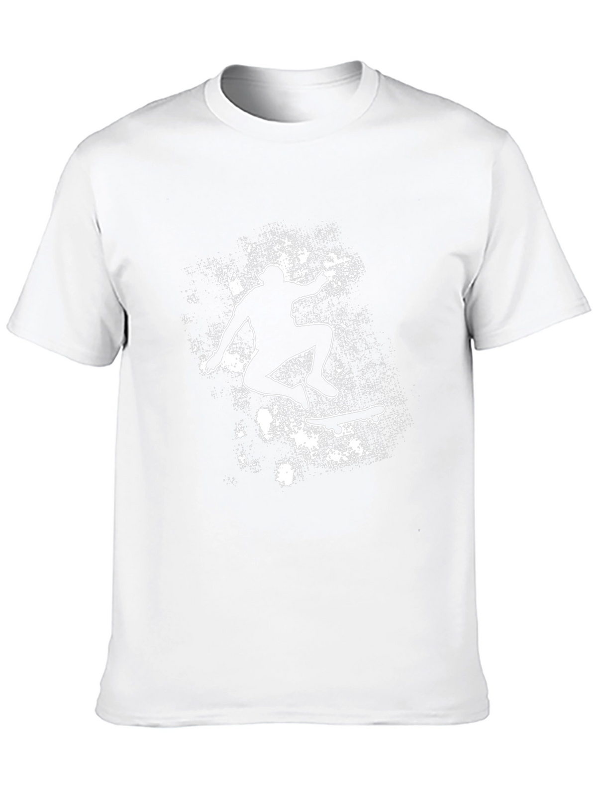 Skateboarding Silhouette Graphic Tee - Black