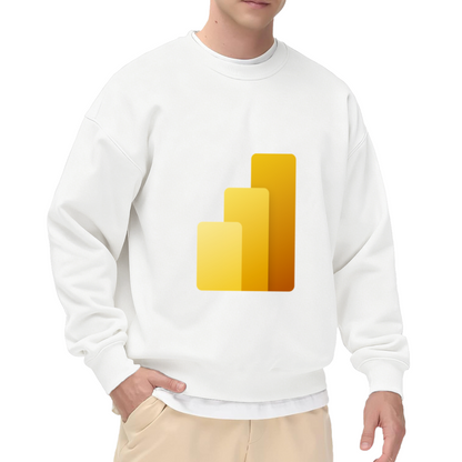Rising Bar Chart Gradient Crewneck Sweatshirt, Growth Trend Minimalist Pullover, Business Gift