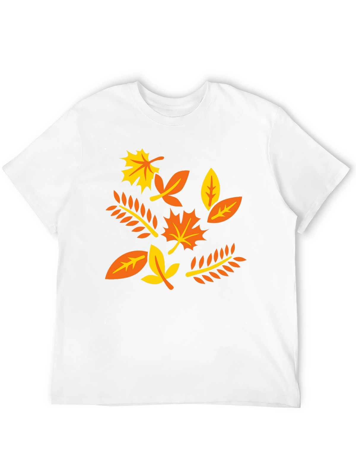 Autumn Leaves Graphic T-Shirt - Black Cotton Tee