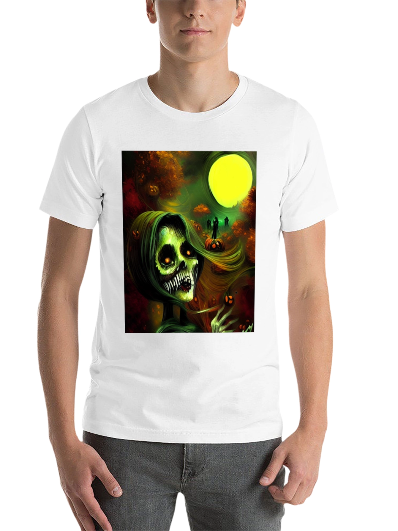 Halloween Zombie Woman Graphic Tee