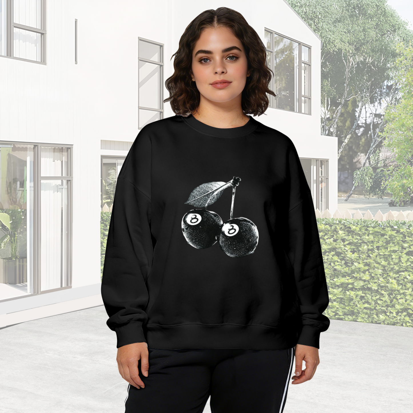 Soft Casual Lazy Daily Basic Crewneck Sweatshirt