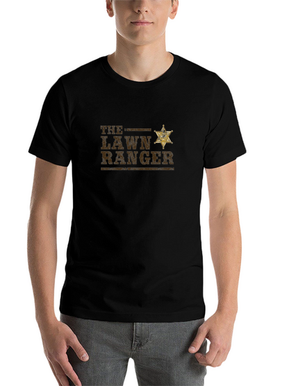 Lawn Ranger Graphic T-Shirt - Black Cotton Tee
