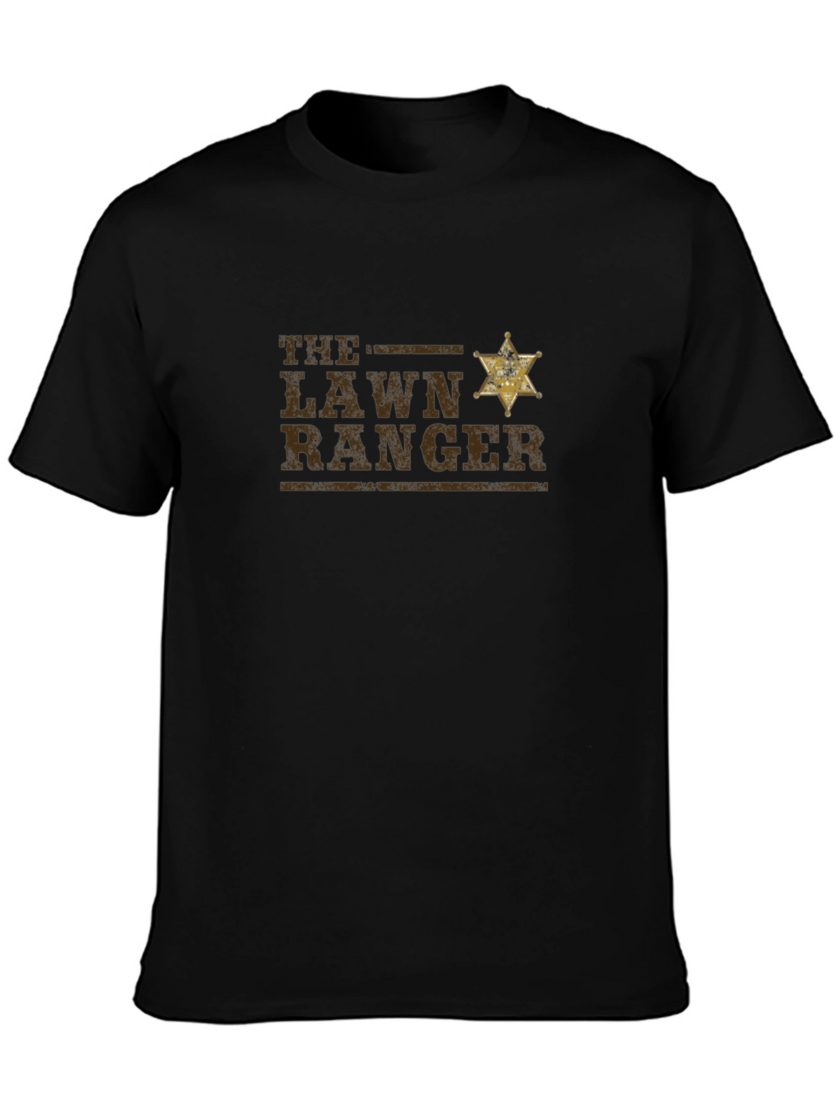Lawn Ranger Graphic T-Shirt - Black Cotton Tee