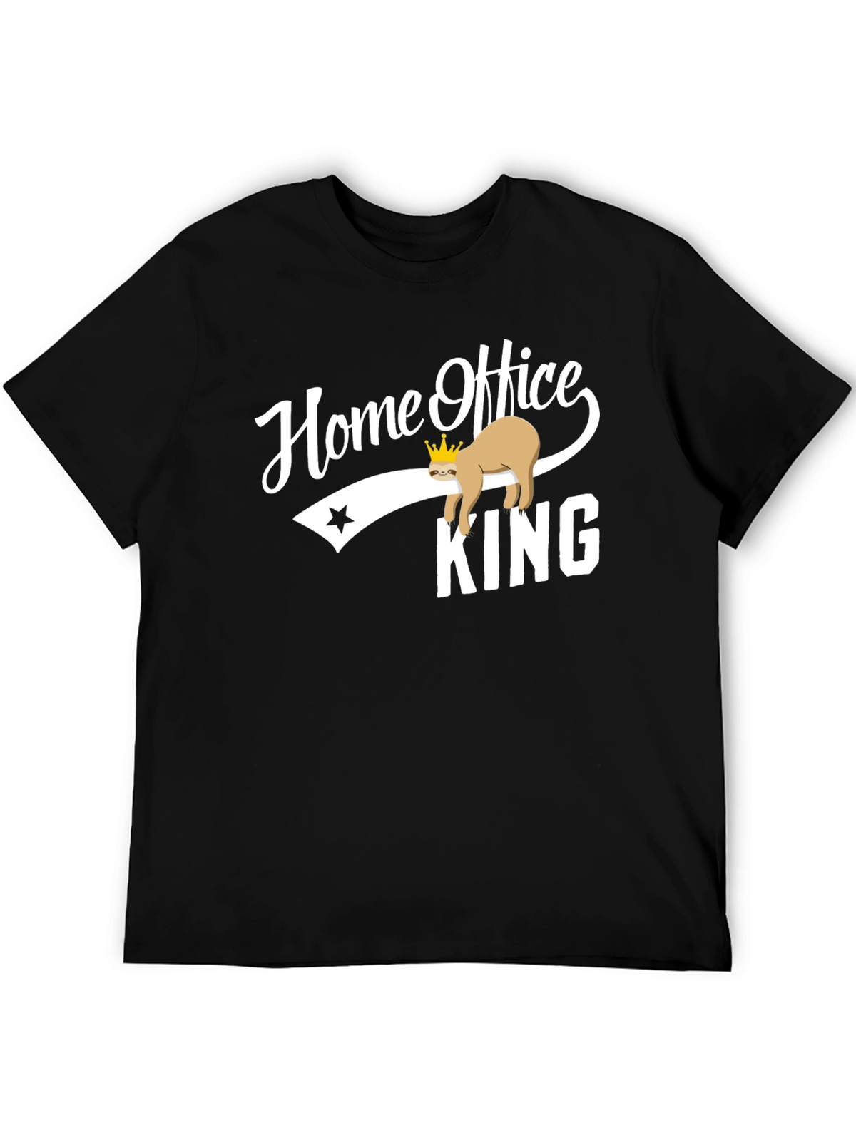 Home Office King Sloth Graphic T-Shirt