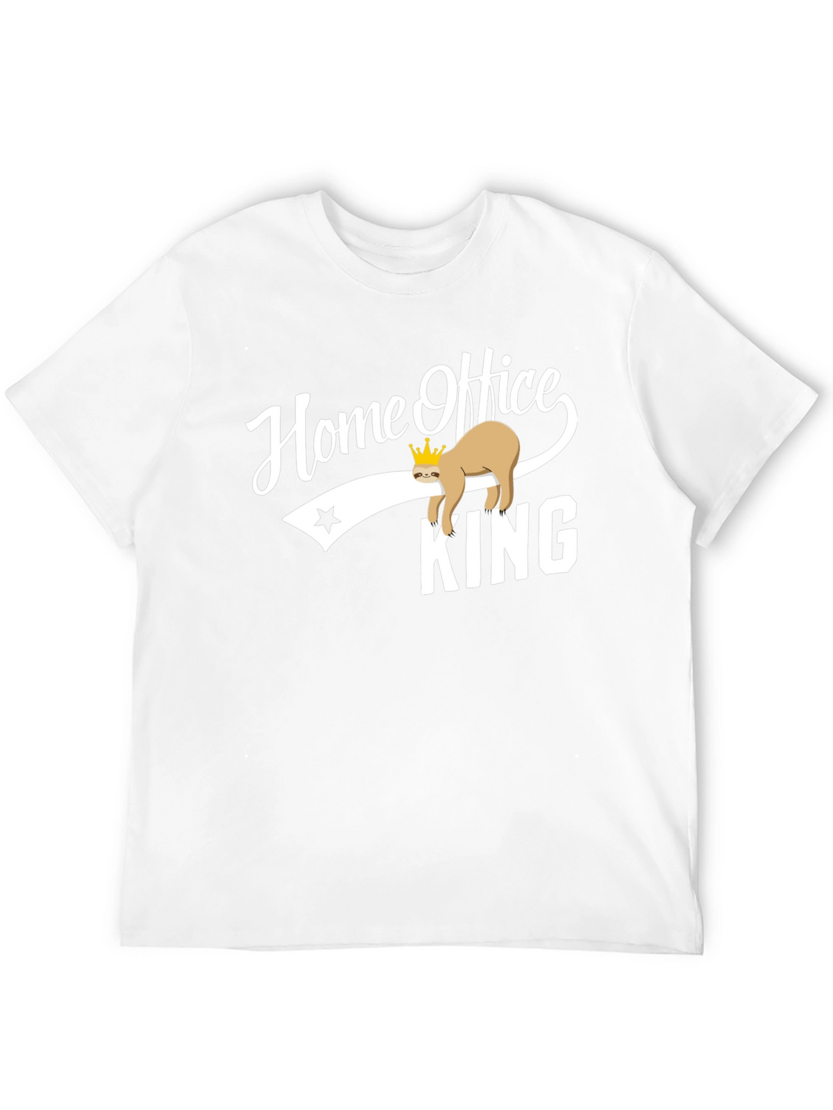 Home Office King Sloth Graphic T-Shirt