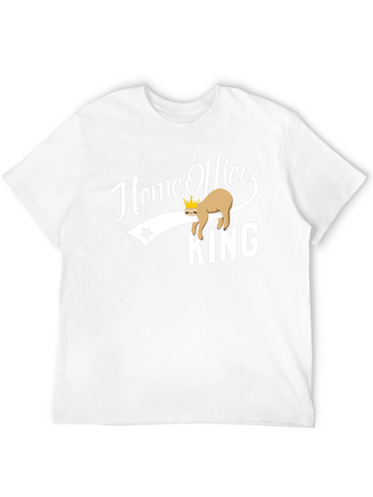 Home Office King Sloth Graphic T-Shirt