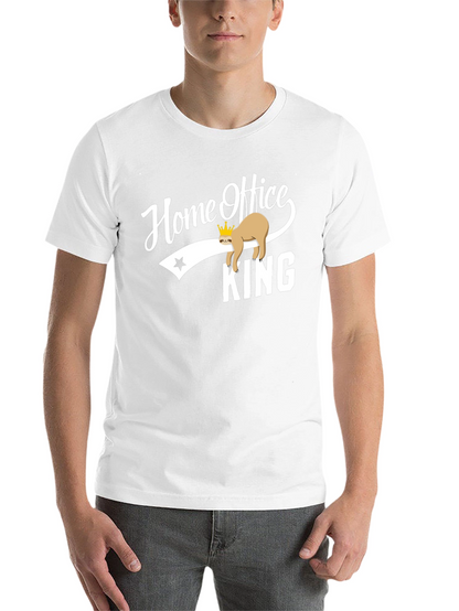 Home Office King Sloth Graphic T-Shirt