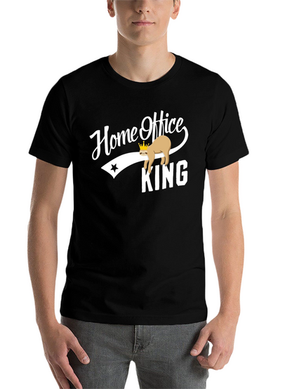 Home Office King Sloth Graphic T-Shirt
