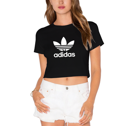 Classic Retro Sport Logo Red Cropped T?Shirt
