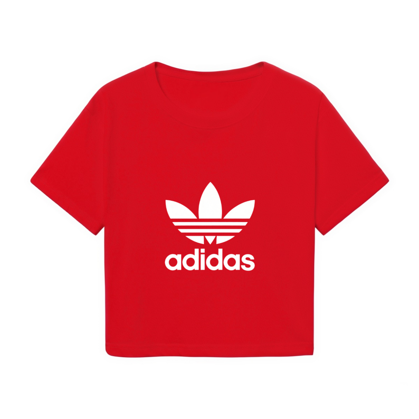 Classic Retro Sport Logo Red Cropped T?Shirt