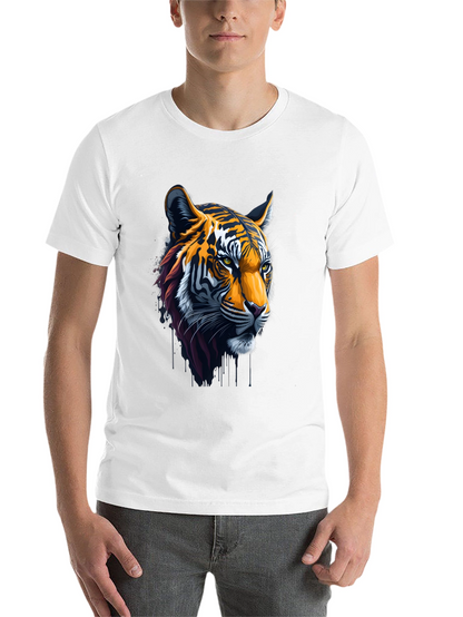 Cool Tiger Head Graphic Black T-Shirt
