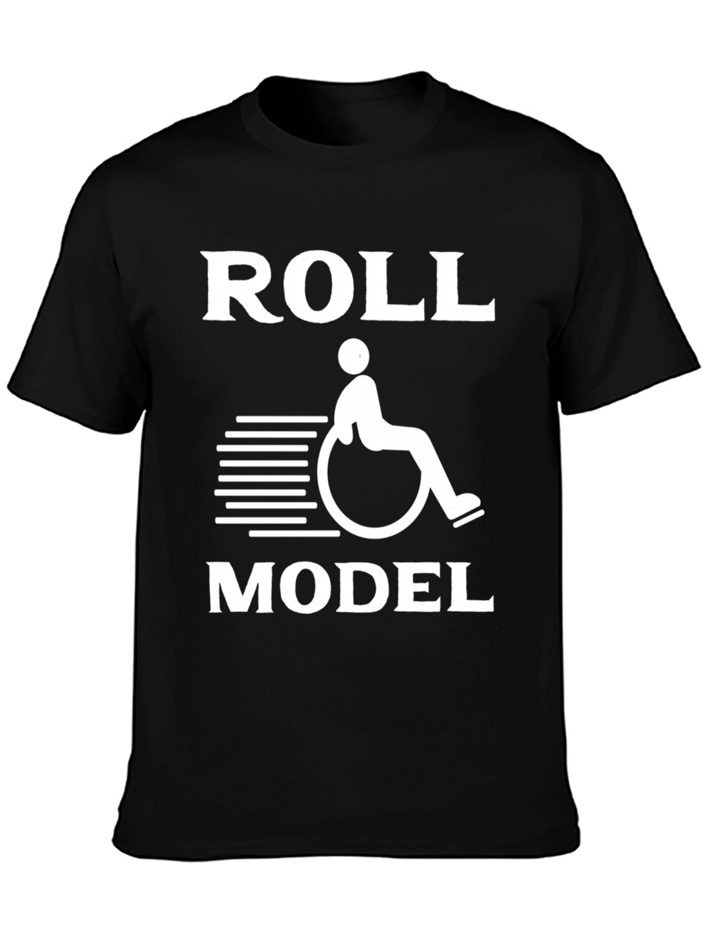 Roll Model Graphic Tee - Black Unisex T-Shirt