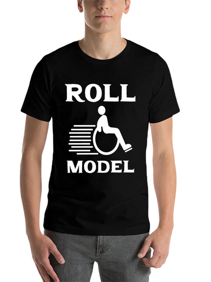 Roll Model Graphic Tee - Black Unisex T-Shirt