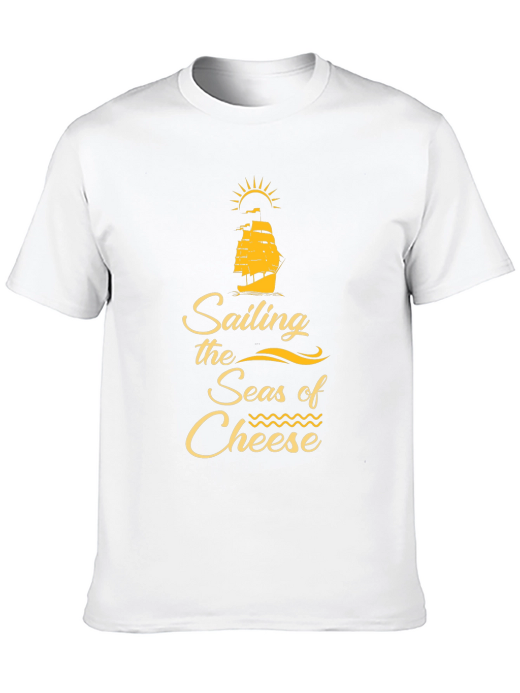 Sailing the Seas of Cheese Black T-Shirt