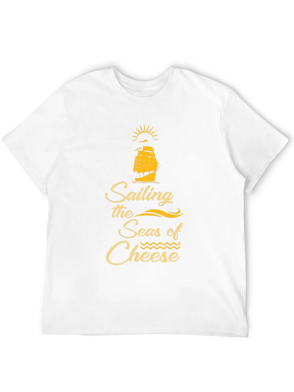 Sailing the Seas of Cheese Black T-Shirt