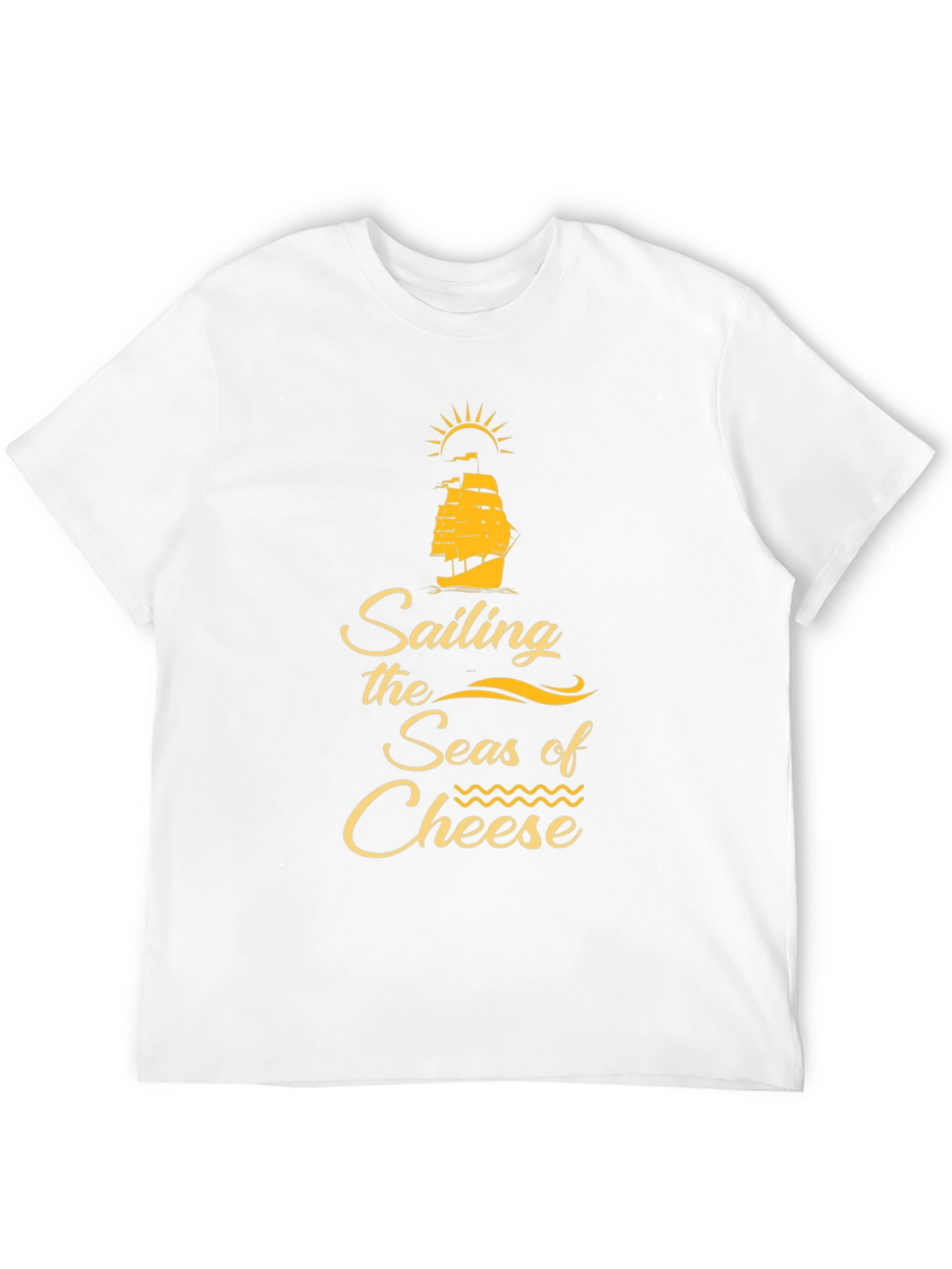 Sailing the Seas of Cheese Black T-Shirt