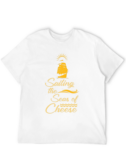 Sailing the Seas of Cheese Black T-Shirt