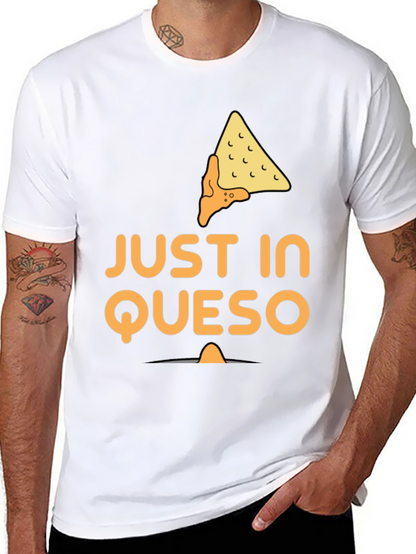 Just In Queso Black T-Shirt - Funny Foodie Tee