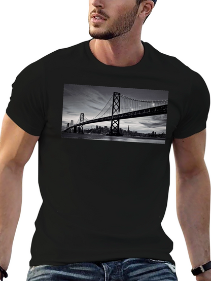 San Francisco Bridge Black T-Shirt