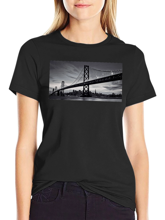San Francisco Bridge Black T-Shirt
