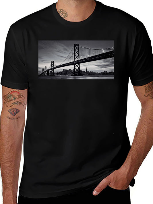 San Francisco Bridge Black T-Shirt