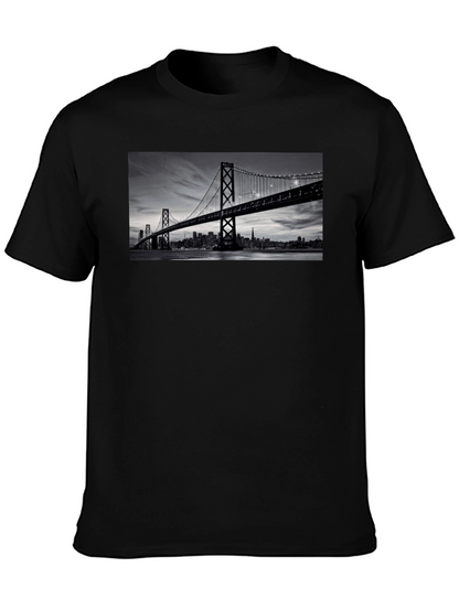 San Francisco Bridge Black T-Shirt