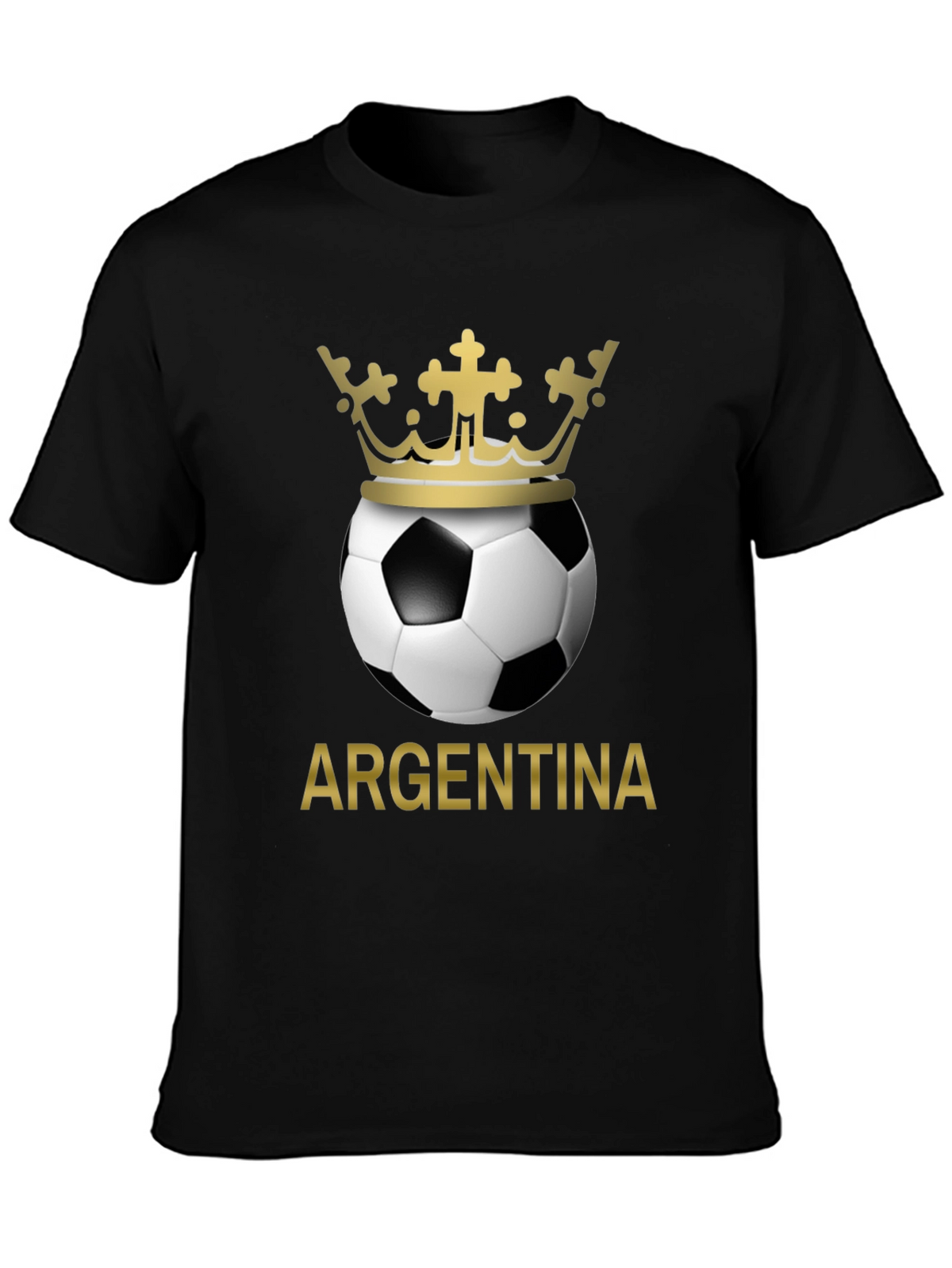 Argentina Soccer Ball Crown T-Shirt