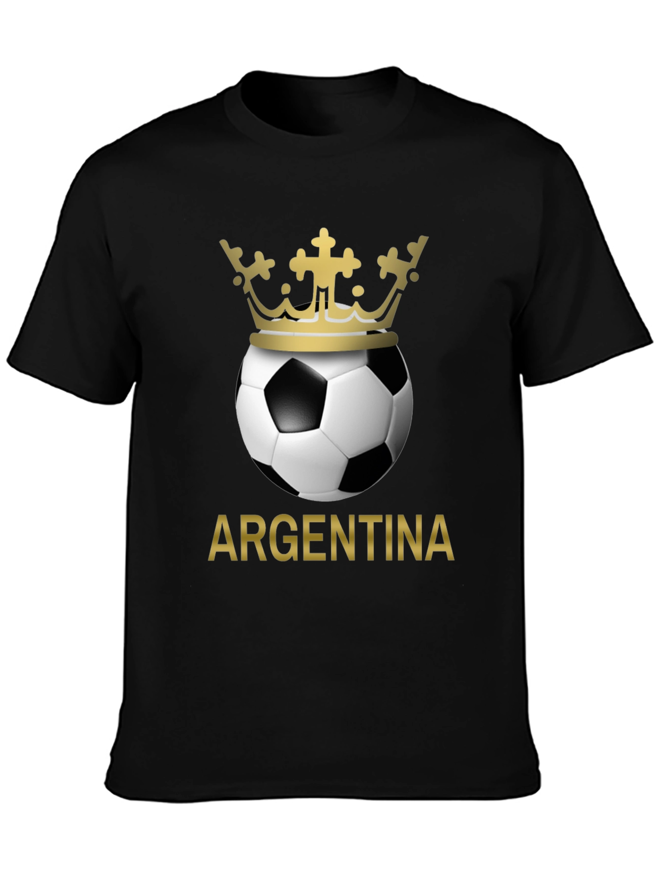 Argentina Soccer Ball Crown T-Shirt