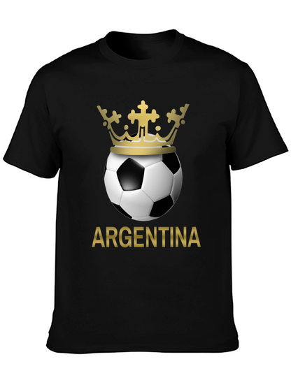 Argentina Soccer Ball Crown T-Shirt