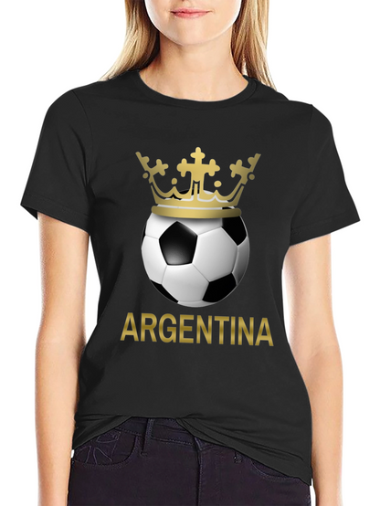 Argentina Soccer Ball Crown T-Shirt
